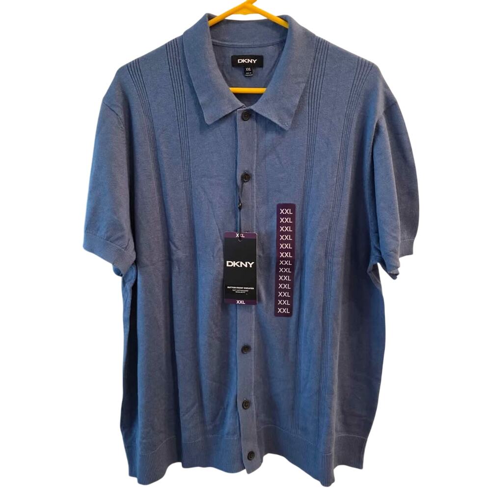 NWT DKNY Button Front Sweater - Men's XXL